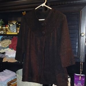 Apostrophe Dark Knit Cardigan